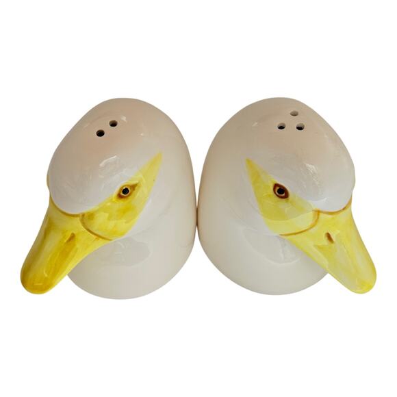Ron Gordon Designs Anthropomorphic Duck Head Salt And Pepper Shaker Set Japan - Picture 3 of 9